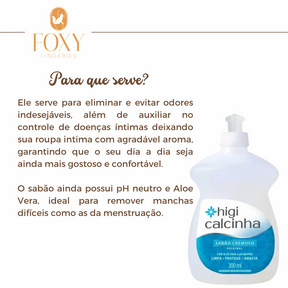 Sabonete Limpa Calcinha - Higi Calcinha